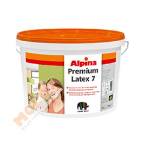 Латексная краска Alpina Premiumlatex 7 B1,  10л
