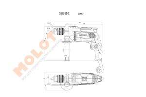 Ударная дрель Metabo SBE 650 (600671850)