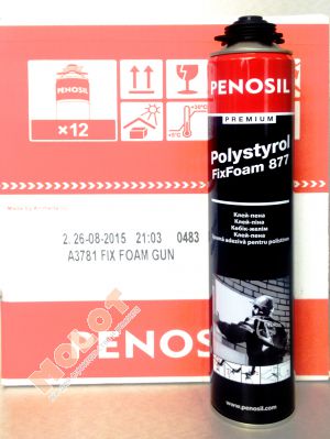 Пена-клей Gun Penosil Prem полистирол FixFoam 877 А3781(750 мл)