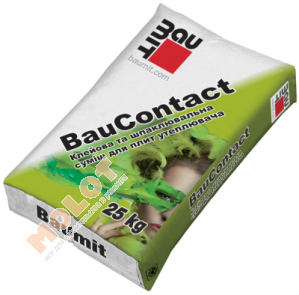 Клей для шпаклювання та приклеювання плит утеплювача Baumit Bau Contact, 25 кг.