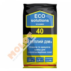 Клеевая смесь для теплоизоляционных плит Scanmix ECO solution 40 "Теплый дом", 20 кг