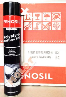 Пена-клей для плит XPS Penosil Premium Polystyrol FixFoam 877 А3569 (ручная), 750 мл