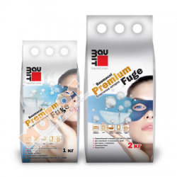 Затирка еластична Baumit, Premium Fugе white (білий), 1 кг.