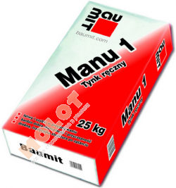 Штукатурка ручного нанесения Baumit Manu–1, 25 кг